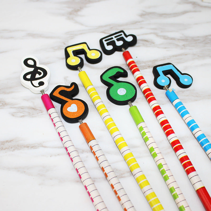 Wholesale Creative office learning wooden pencils digital pencils music pencils